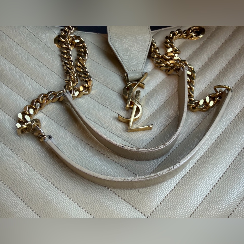 Reserved -YSL Shoulder Monogram Shopping Tote Bag - Picture 13 of 17